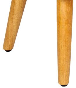 Podnožka zamatová s obdĺžnikovými drevenými nohami