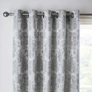Sivé damaškové závesy v súprave 2 ks 168x229 cm Damask Jacquard – Catherine Lansfield