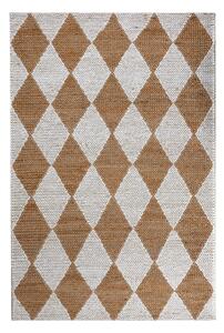 Biely/v prírodnej farbe ručne tkaný koberec s prímesou juty 120x170 cm Effie Diamond – Flair Rugs