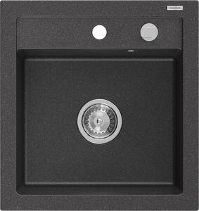 Mexen Vito - drez granitový 52,0x49,0cm, 1-komorový, čierna-škvrny, 6503521000-76