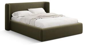 Zelená čalúnená dvojlôžková posteľ s úložným priestorom s roštom 200x200 cm Jason – Windsor & Co Sofas