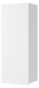 Závesná skrinka CALABRINI WISZ PION, 45x117x32, biela/biely lesk