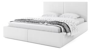 Čalúnená posteľ HILTON 2, 140x200, biela