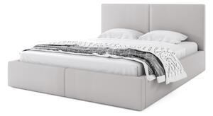 Čalúnená posteľ HILTON 2, 140x200, sivá