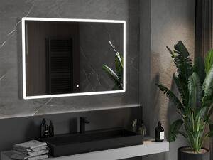 Mexen Navia, LED kúpeľňové zrkadlo s podsvietením 120 x 80 cm, 6000K, ochrana proti zahmlievaniu, 9803-120-080-611-00