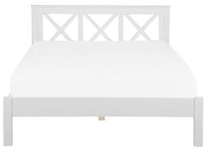 Rám postele biele borovicové drevo super king size posteľ 180x200 cm škandinávsky štýl