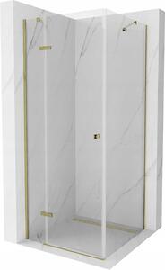 Mexen ROMA sprchovací kút 70x70cm, 6mm sklo, zlatý profil-číre sklo, 854-070-070-50-00