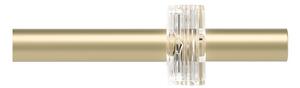 Matne zlatá oceľová roztiahnuteľná garniža 107 - 305 cm Flute – Umbra