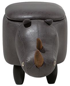 Zvieracia stolička sivá v tvare nosorožca detská izba