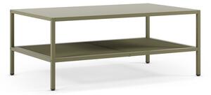 Zelený kovový konferenčný stolík 60x100 cm Fayna – Marckeric