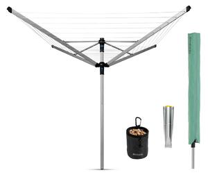 Vonkajší sušiak na bielizeň v striebornej farbe 50 m Lift-o-Matic Advance – Brabantia