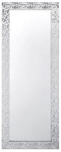 Nástenné zrkadlo strieborná 50 x 130 cm obdĺžnikové moderný štýl obývacia izba spálňa