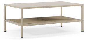Krémovobiely kovový konferenčný stolík 60x100 cm Fayna – Marckeric