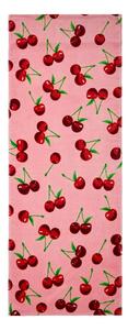 Ružová bavlnená plážová osuška 78x200 cm Cherries – Catherine Lansfield