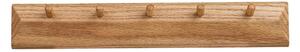 Nástenný vešiak z dubového dreva v prírodnej farbe 50 cm Barco – House Nordic