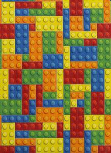 Detský metrážny koberec Lego