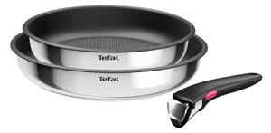 Nerezové panvice v súprave 2 ks s nepriľnavým povrchom/s odnímateľnou rukoväťou ø 26 cm INGENIO Cook Eat L8813S75 – Tefal