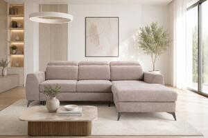 ROHOVÁ SEDAČKA, textil, béžová Livetastic - Sedačky, Online Only
