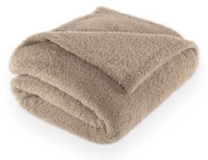 Taupe deka z mikroplyšu 150x200 cm Cocoon – Tiseco Home Studio