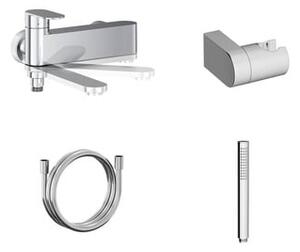 Vaňová batéria Ravak Chrome II so sprchovacím setom 150 mm chróm X07S119