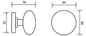 Guľa TWIN F 507 (CH-SAT), CH-SAT (chróm matný)