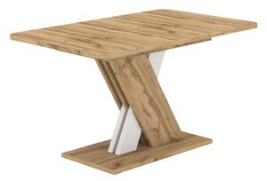 Rozkladací jedálenský stôl Exolon (dub wotan + biela) (pre 6-8 osôb). Vlastná spoľahlivá doprava až k Vám domov. 1097148