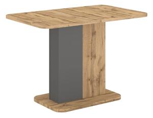Rozkladací jedálenský stôl Netanax (dub wotan + antracit) (pre 4-6 osôb). Vlastná spoľahlivá doprava až k Vám domov. 1097151