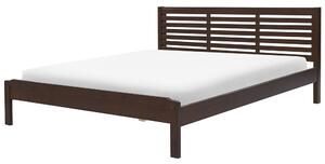 Manželská posteľ 180 cm CAROC (s roštom) (tmavé drevo). Vlastná spoľahlivá doprava až k Vám domov. 1007192