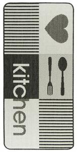 Protišmykový kuchynský koberec/ behúň Flex 19053/08 sivý