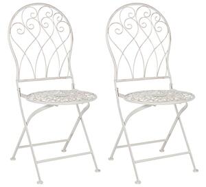 Set 2 ks záhradných stoličiek Seppi (biela) . Vlastná spoľahlivá doprava až k Vám domov. 1075993