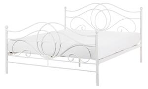 Manželská posteľ 140 cm Lyrza (biela). Vlastná spoľahlivá doprava až k Vám domov. 1081106