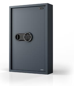 Skrinka na kľúče elektronická s vhadzovaním a kódovým zámkom, na 133 kľúčov, 430x665x130 mm: BRUCE