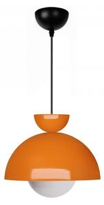 Oranžové závesné svietidlo s kovovým tienidlom ø 25 cm Arta – Opviq lights