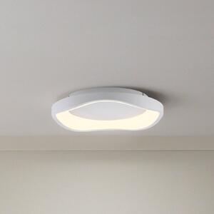 Stropné LED svetlo MONTA, biele, Ø 40 cm, kov, Switchdim, Biela / opálová, Obývacia izba / jedáleň, kov, Moderný, Závesné svietidlo