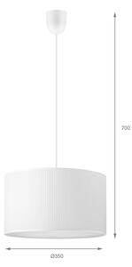 BRILAGI - Závesné svietidlo na lankovom vedení SIRIJA MODERN 1xE27/60W/230V pr. 35 cm biela
