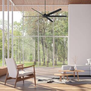 Westinghouse Stropný ventilátor Widespan, čierny, Čierna, Obývacia izba / jedáleň, Hliník, Moderný