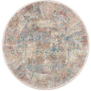 Trendový okrúhly koberec Bestseller Cava 598 Multicolor 1,60 x 1,60 m