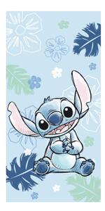 Modrá bavlnená detská osuška 70x140 cm Lilo a Stitch "Ohana Blue" – Jerry Fabrics