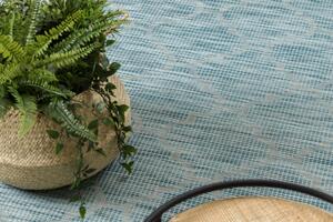Koberec šnúrkový SIZAL PATIO ploské tkanie 3069 koniczyna marokánska - morsky modrý