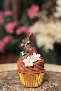 Čokoládový muffin s veľkonočným zajačikom 16cm