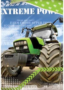 TipTrade Bavlnené obliečky 140x200 + 70x90 cm - Zelený traktor