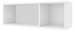 Obývacia stena modulárna Combo, varianta 36 Biela/ Biely lesk - Koncovka Série