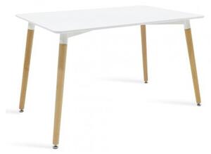 Jedálenský stôl Neli (120x76x80 cm, biela)