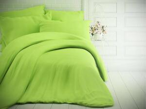 Kvalitex Francúzske jednofarebné bavlnené obliečky 220x200, 70x90cm svetlo zelené