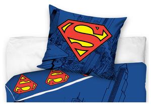 TipTrade Bavlnené obliečky so svietiacim efektom 140x200 + 70x90 cm - Superman