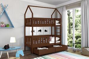 Poschodová posteľ domček Dolores Certifikát - Výber farebného prevedenia
