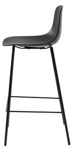 Čierna plastová barová stolička 92,5 cm Whitby – Unique Furniture