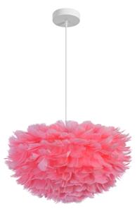Brilagi - Závesný luster na lankách FEATHER 3xE27/40W/230V priemer 50 cm ružový