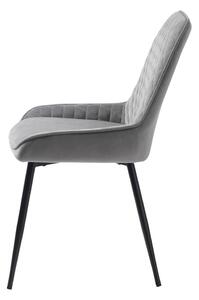 Sivá jedálenská stolička Milton – Unique Furniture