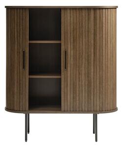 Hnedá skrinka v dekore duba 100x118 cm Nola – Unique Furniture